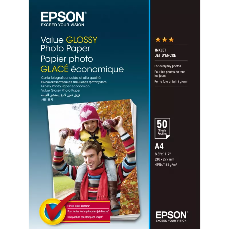 Epson Value Glossy valokuvapaperi - A4 - 20 arkkia