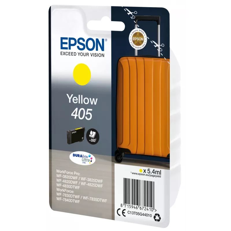Epson 405 värikasetti 1 kpl alkuperäinen vakiokapasiteetti keltainen