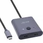 InLine USB-C-kytkin, kaksisuuntainen kytkin, 10 Gb/s, 100 W