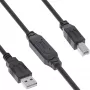 InLine USB 2.0 aktiivinen kaapeli, USB-A uros - USB-B uros, 12,5 m