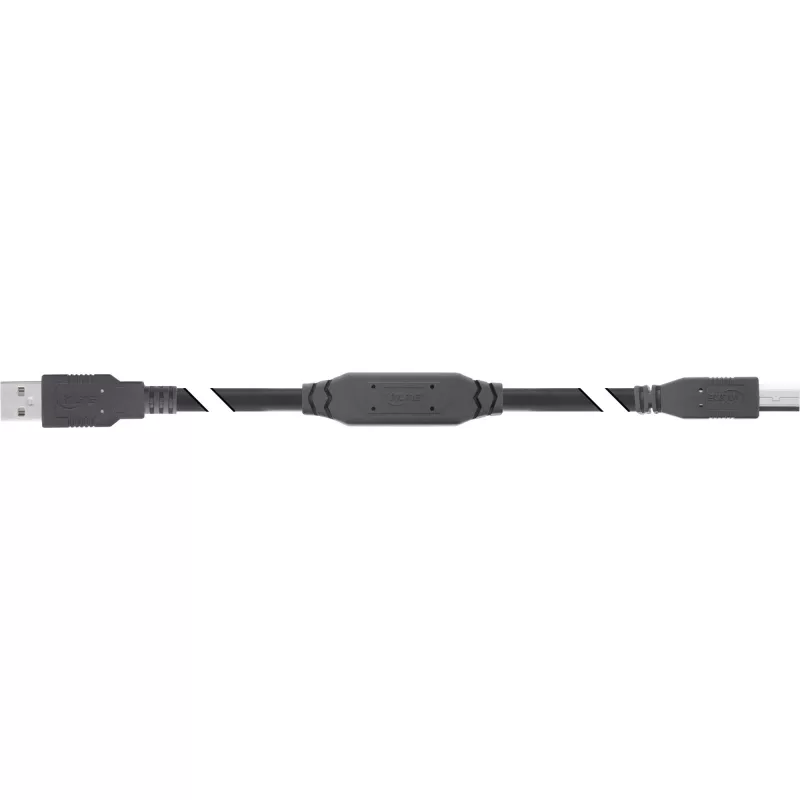 InLine USB 2.0 aktiivinen kaapeli, USB-A uros USB-B uros, 7,5 m