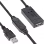 InLine 34614A USB 2.0 aktiivinen jatkokaapeli, USB-A uros/naaras, 25 m, 480 Mbit/s