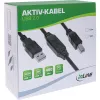InLine USB 2.0 aktiivikaapeli, USB-A uros USB-B uros, 10 m