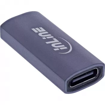 USB-C-sovitin InLine 35900E harmaa liitäntä 1 USB-C liitäntä 2 USB-C