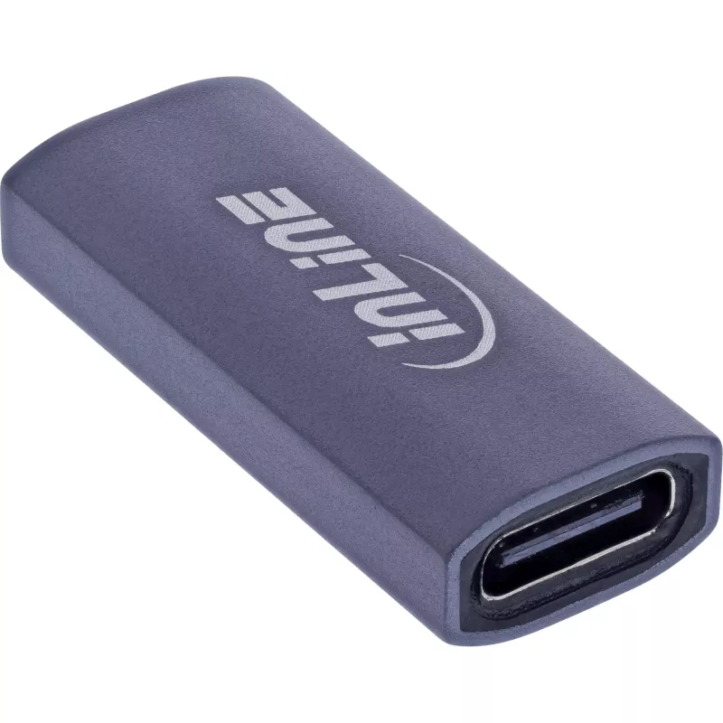 USB-C-sovitin InLine 35900E harmaa liitäntä 1 USB-C liitäntä 2 USB-C