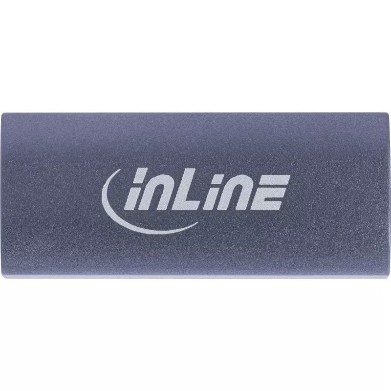 USB-C-sovitin InLine 35900E harmaa liitäntä 1 USB-C liitäntä 2 USB-C