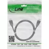 InLine HDMI-kaapeli, HDMI High Speed with Ethernet, uros/uros, musta, 2,5 m (17522)