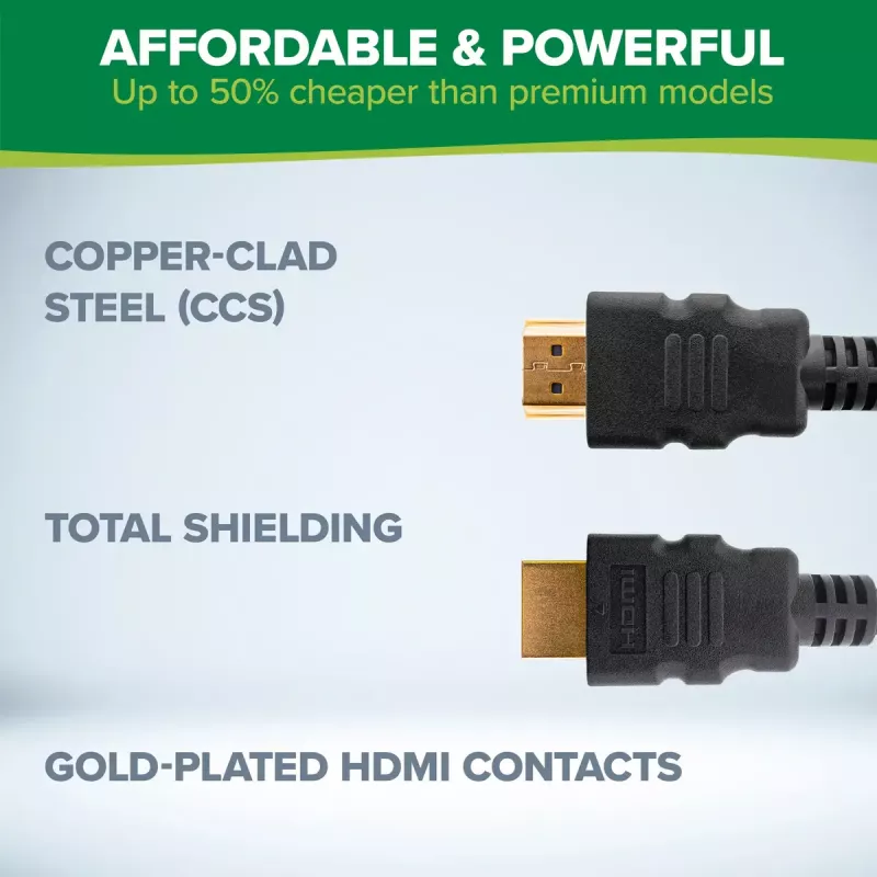 InLine HDMI-kaapeli, HDMI High Speed Ethernetillä, uros/uros, musta, 3 m