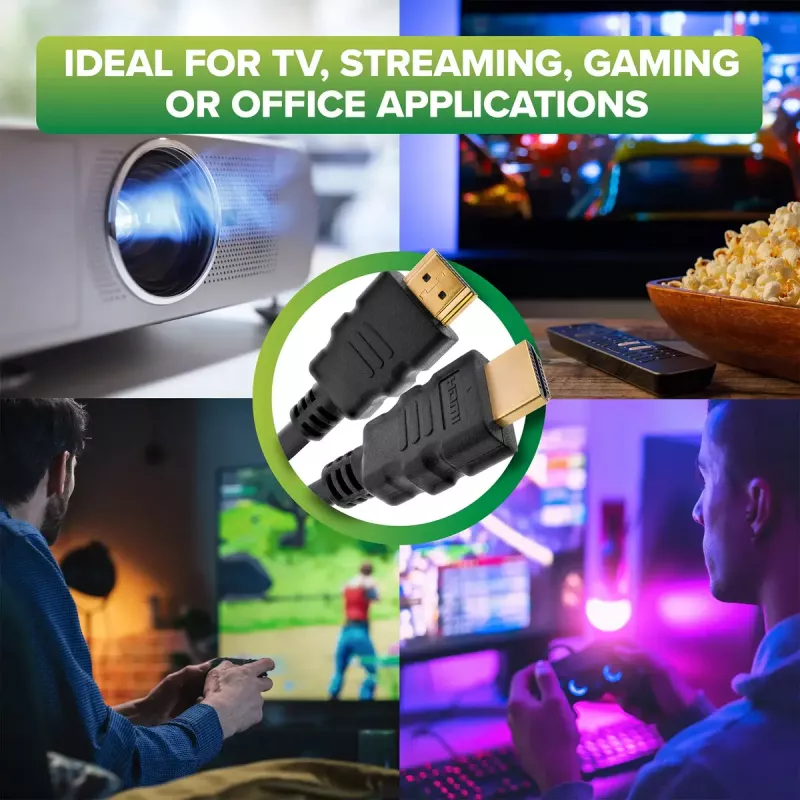 InLine HDMI-kaapeli, HDMI High Speed Ethernetillä, uros/uros, musta, 3 m