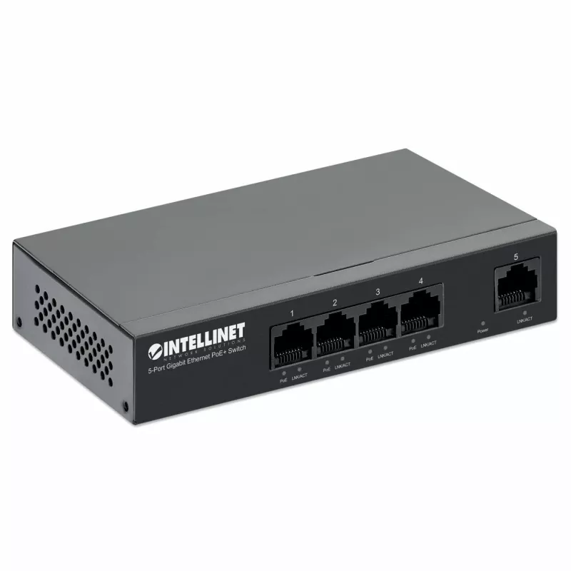 Intellinet 561792 verkkokytkin Gigabit Ethernet (10/100/1000) Power over Ethernet (PoE) musta