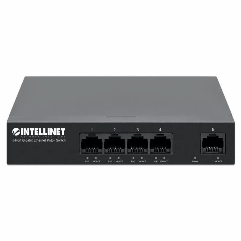 Intellinet 561792 verkkokytkin Gigabit Ethernet (10/100/1000) Power over Ethernet (PoE) musta