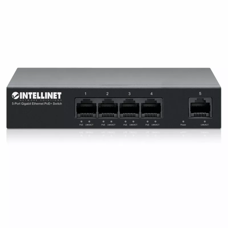 Intellinet 561792 verkkokytkin Gigabit Ethernet (10/100/1000) Power over Ethernet (PoE) musta