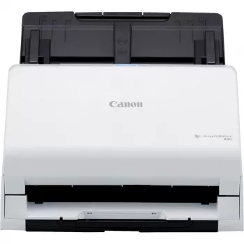 Canon imageFORMULA R30 ajuriton pöytädokumenttiskanneri, 216 x 356 mm, 600 x 600 DPI, ADF + yksittäisarkkisyöttö, valkoinen, CIS, RGB LED