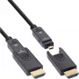 InLine HDMI AOC -kaapeli, Ultra High Speed HDMI, 8K4K, irrotettava liitin, 30m