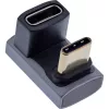 InLine USB4-sovitin, USB-C uros/naaras 180°, alumiini, harmaa