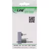 InLine USB4-sovitin, USB-C uros/naaras 180°, alumiini, harmaa