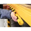 Durable C25R polyuretaanituote musta keltainen pyöristetty 1000 mm