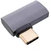 InLine USB4-sovitin, USB-C uros/naaras oikea/vasen kulma, alumiini, harmaa