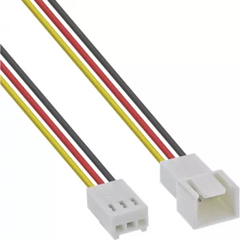 InLine tuuletinkaapelin jatko 3-Pin Molex uros/naaras pituus 2 m