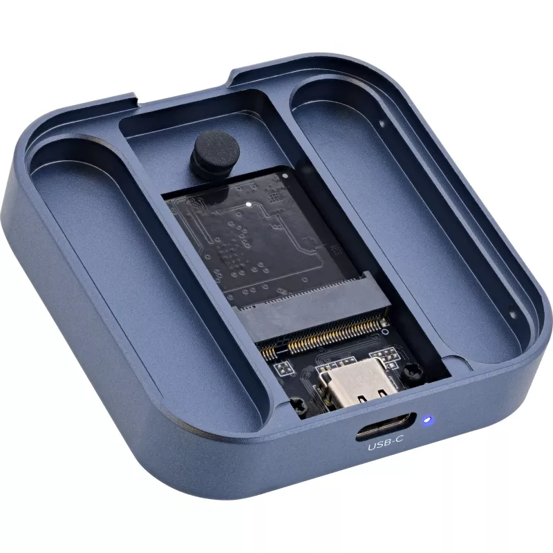InLine Clip Case - magneettinen USB-C-kotelo SATA III & NVMe M.2 SSD-asemille