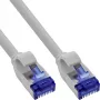 InLine 74901 Slim-patch-kaapeli, Cat.6A, S/FTP, TPE (LSZH), joustava, PoE, harmaa, 1 m
