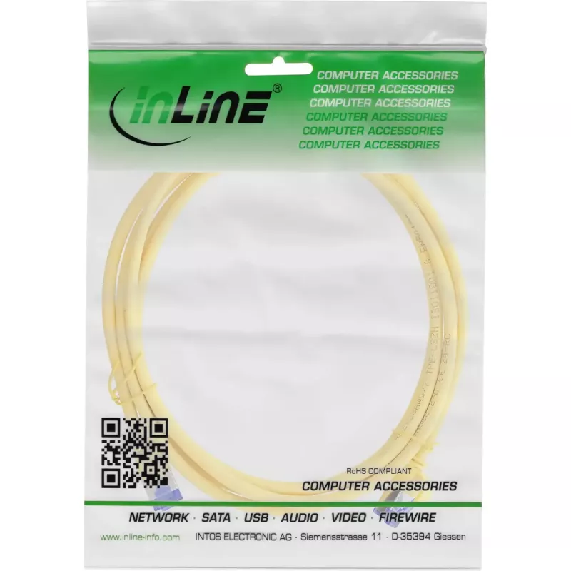 InLine 74920Y verkkokaapeli keltainen 20 m Cat6a S/FTP (S-STP)