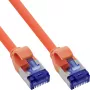 InLine 74901O Slim-patch-kaapeli, Cat.6A, S/FTP, TPE (LSZH), joustava, PoE, oranssi, 1 m