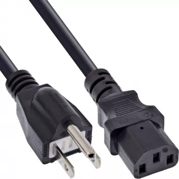 InLine 16658J virtajohto musta 1,8 m verkkopistoke tyyppi B IEC C13