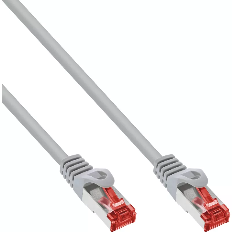 InLine S-76443U verkkokaapeli harmaa 0,4 m Cat6 S/FTP (S-STP)