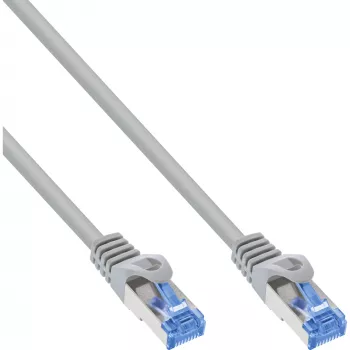 InLine 72655 verkkokaapeli harmaa 0,5 m Cat6a S/FTP (S-STP)