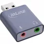 Äänisovitin InLine 33051E USB Type-A harmaa 42mm x 30mm x 12mm