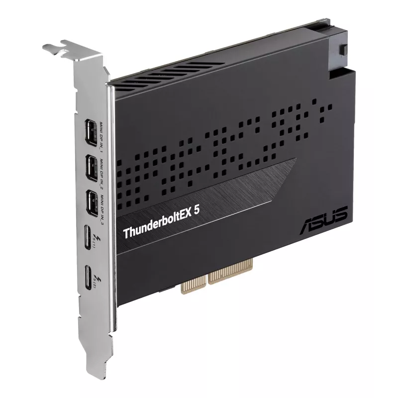 Liitäntäkortti ASUS ThunderboltEX 5 — PCIe 4.0, Intel JHL9580, Mini DisplayPort, USB 2.0, 120 Gbit/s