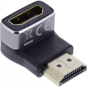 HDMI-sovitin InLine 17991F HDMI A musta harmaa kullattu