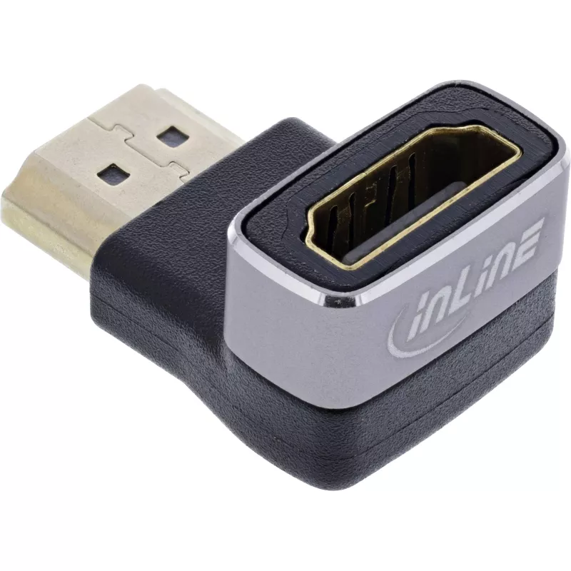 HDMI-sovitin InLine 17991F HDMI A musta harmaa kullattu