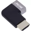 HDMI-sovitin InLine 17991E musta harmaa kullattu