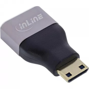 InLine 17991C kaapelisovitin HDMI A Mini HDMI C musta, harmaa