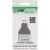 InLine 17991B HDMI A - Micro HDMI D kaapelisovitin musta harmaa