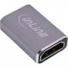 HDMI-sovitin InLine 17991A harmaa kultapinnoitettu