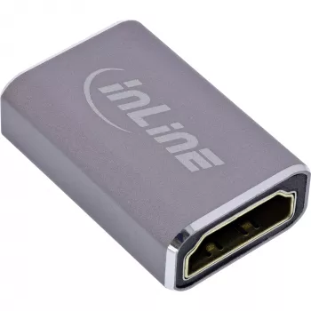 HDMI-sovitin InLine 17991A harmaa kultapinnoitettu