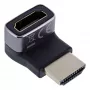 HDMI-sovitin InLine 17991G musta harmaa kullattu