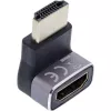 HDMI-sovitin InLine 17991G musta harmaa kullattu
