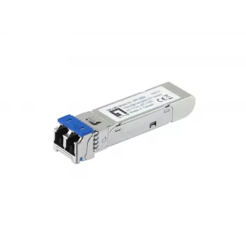 LevelOne 2.5Gbps yksimuoto teollisuuslähetin-vastaanotin SFP, 40 km, 1310 nm, -40 °C - 85 °C