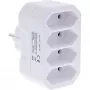 Virtapistoke-adapteri tyyppi F tyyppi C InLine 16471E valkoinen