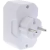Virtapistoke-adapteri tyyppi F tyyppi C InLine 16471E valkoinen
