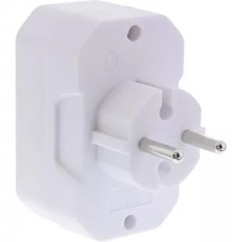 Virtapistoke-adapteri tyyppi F tyyppi C InLine 16471E valkoinen