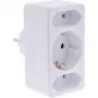 Virtapistoke-adapteri tyyppi F InLine 16471B 2x tyyppi C + tyyppi F valkoinen