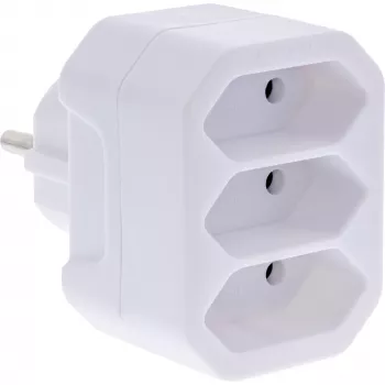 Virtapistoke-adapteri tyyppi F tyyppi C InLine 16471A valkoinen
