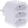 Virtapistoke-adapteri tyyppi F tyyppi C InLine 16471A valkoinen