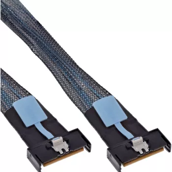 InLine 27661B Serial Attached SCSI (SAS) -kaapeli 0,75 m 24 Gbit/s musta, sininen, harmaa