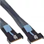 InLine 27661B Serial Attached SCSI (SAS) -kaapeli 0,75 m 24 Gbit/s musta, sininen, harmaa